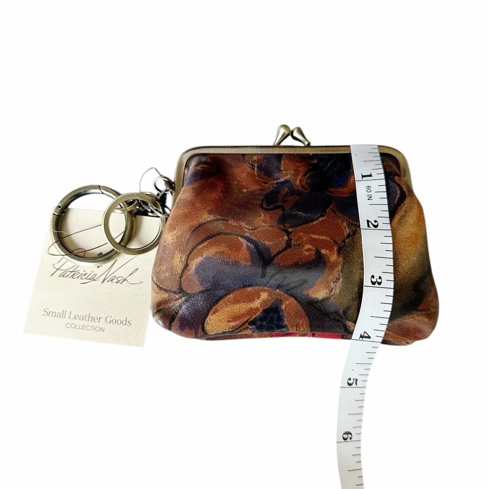 Patricia Nash Leather Borse Frame Coin Purse - Picture 8 of 8